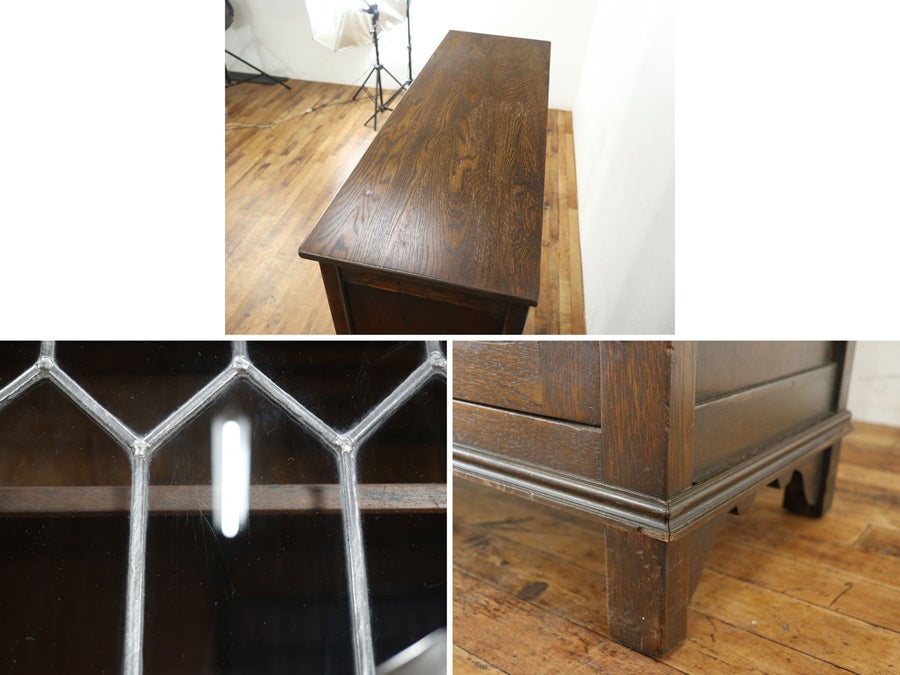 イギリス伝統の意匠を取り入れた ブックケース 80795