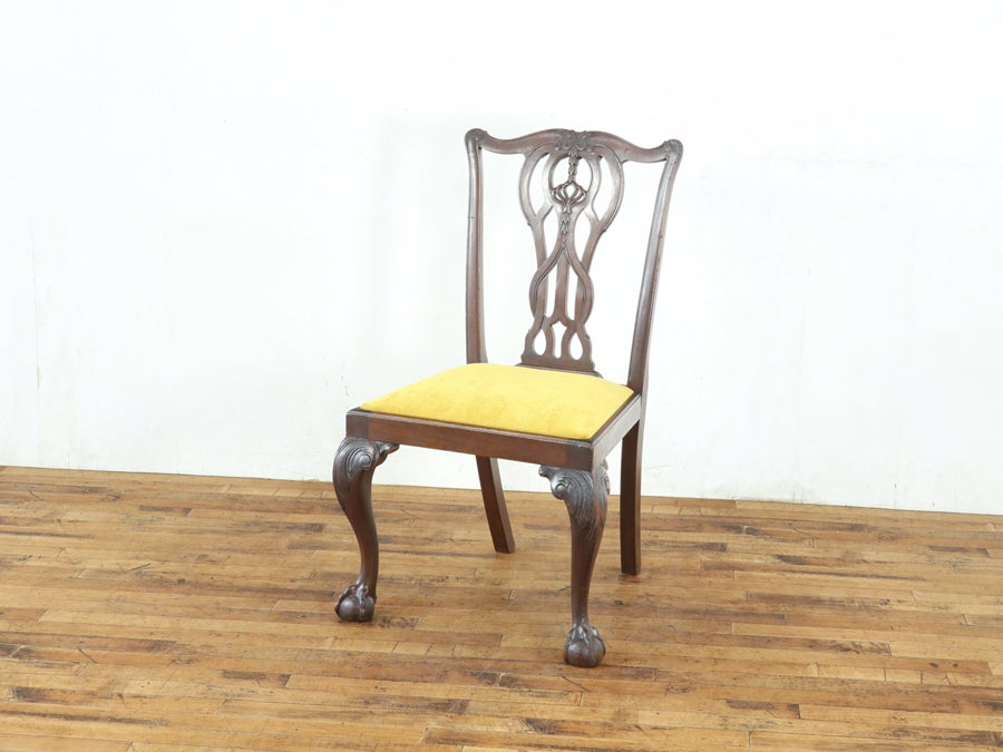 座面張替済 チッペンデール ダイニングチェア 80498<br>在庫2脚