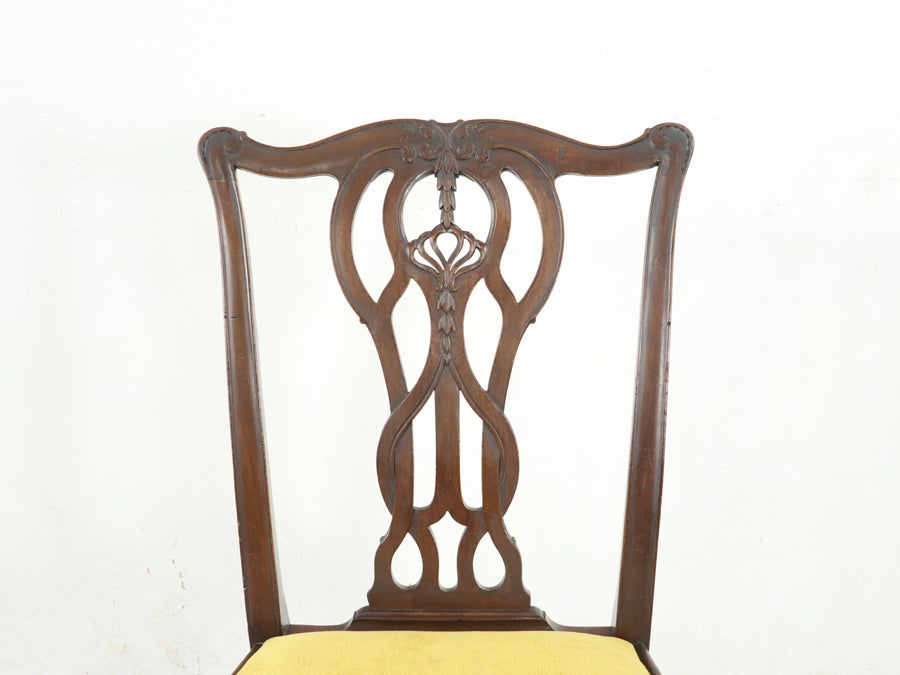 座面張替済 チッペンデール ダイニングチェア 80498<br>在庫2脚