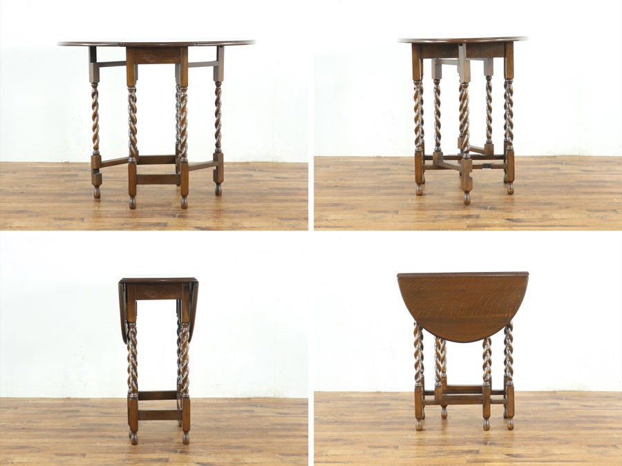 ティーテーブルやサイドテーブルに 小ぶりサイズのゲートレッグテーブル 80843