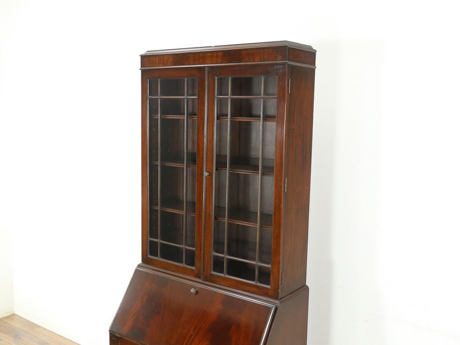 珍しいマホガニーのお品 ボールアンドクロウフットブックビューロー 80753