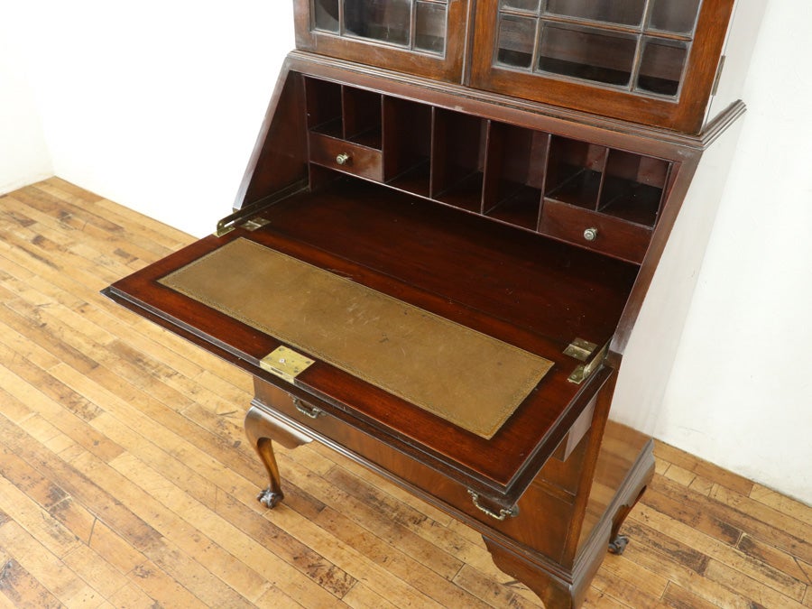 珍しいマホガニーのお品 ボールアンドクロウフットブックビューロー 80753