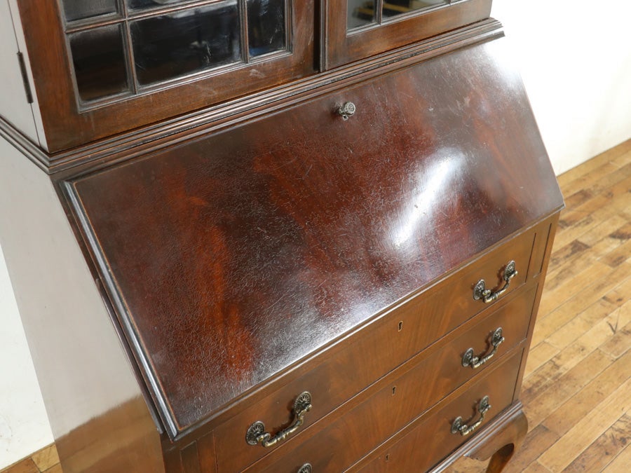 珍しいマホガニーのお品 ボールアンドクロウフットブックビューロー 80753