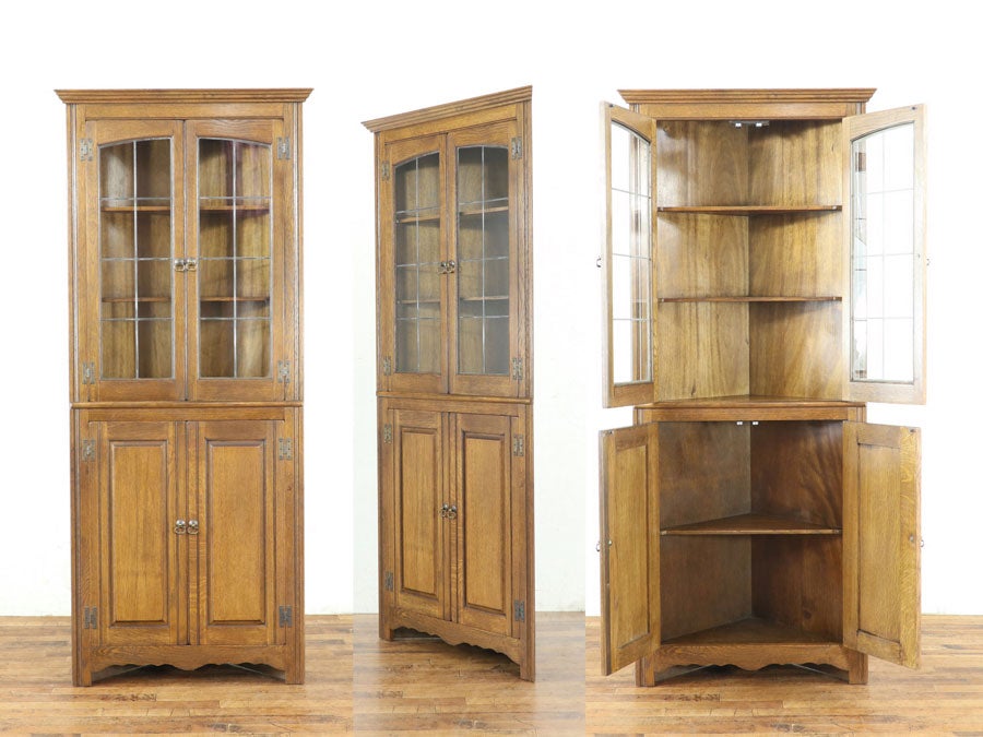 優しい雰囲気 コーナーキャビネット 80687