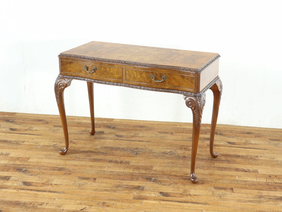 クォータリングが美しい 引き出し付きコンソール 80875