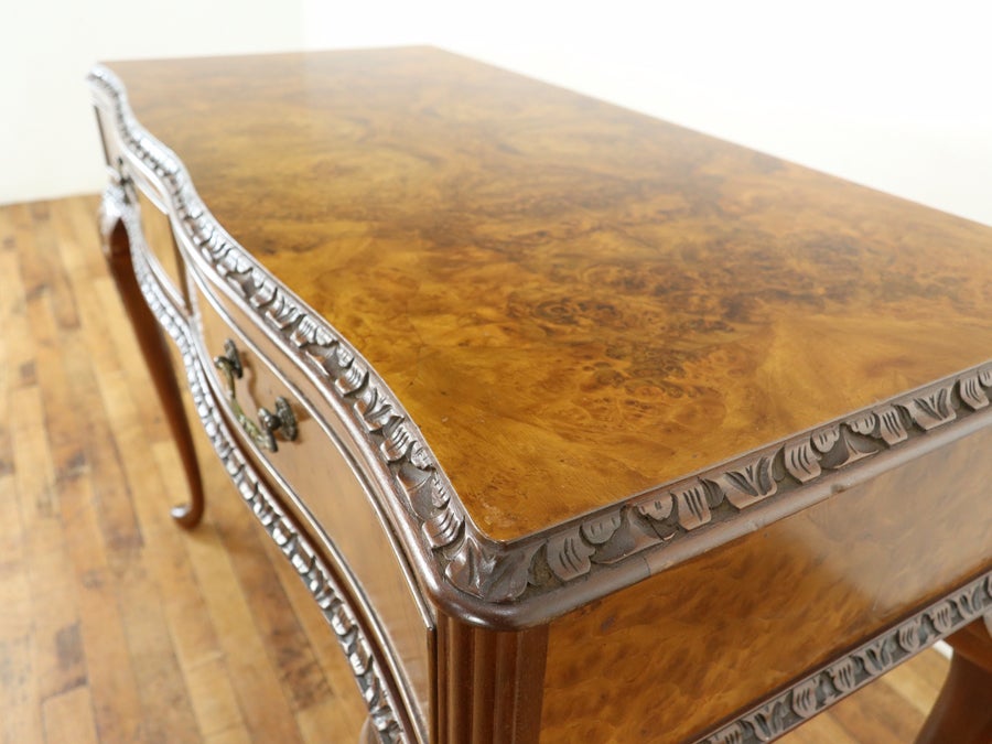 クォータリングが美しい 引き出し付きコンソール 80875