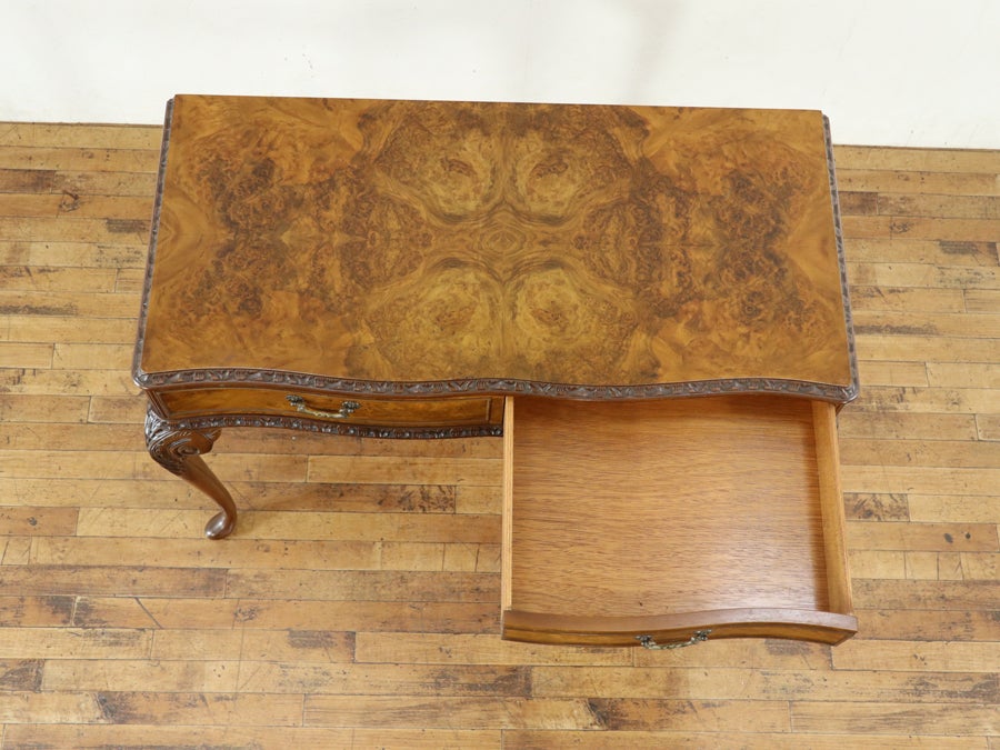 クォータリングが美しい 引き出し付きコンソール 80875