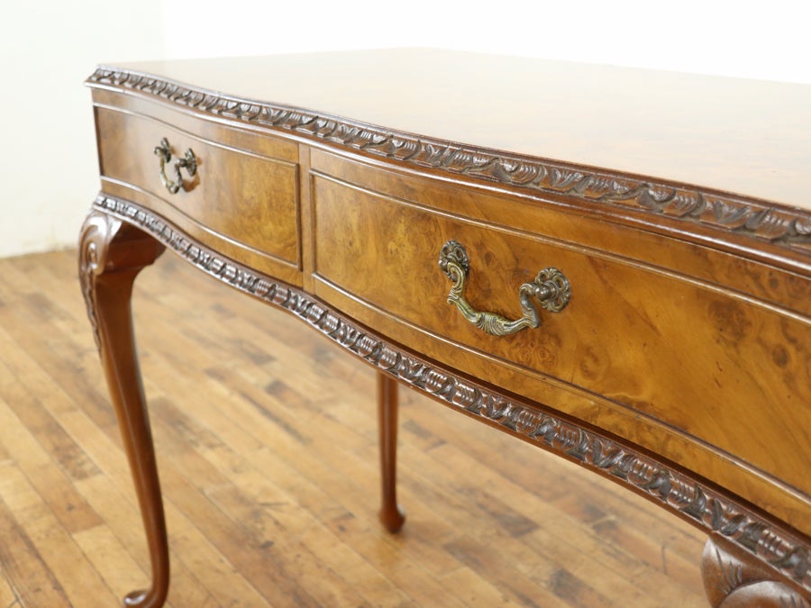 クォータリングが美しい 引き出し付きコンソール 80875