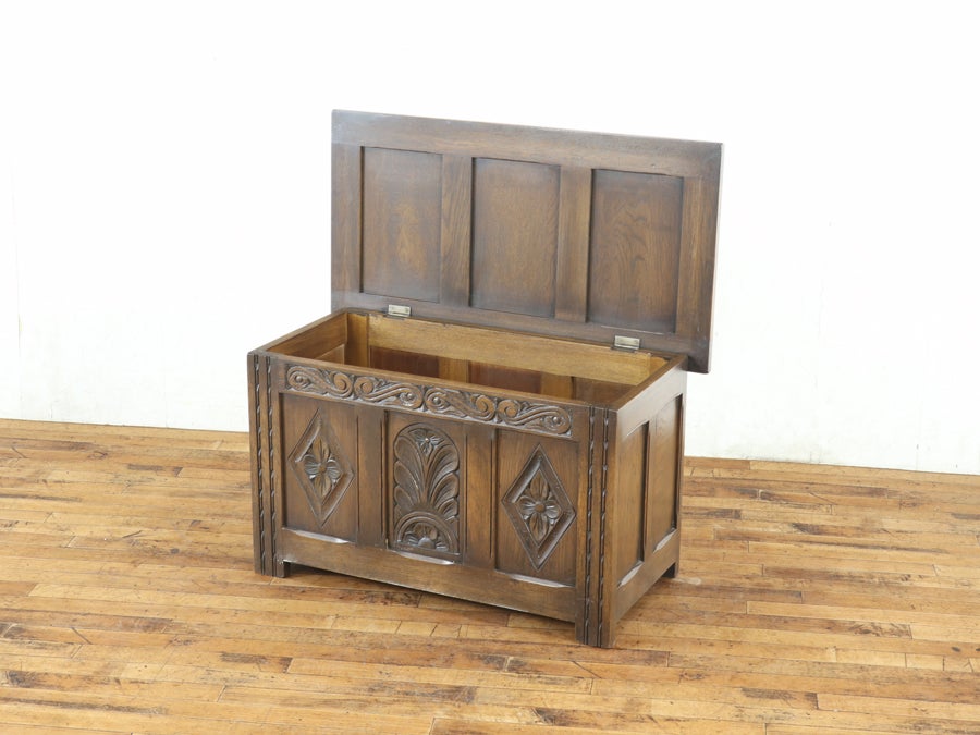 小さいながらも手の込んだ造り イギリスの伝統を感じるデザイン コファー 80852