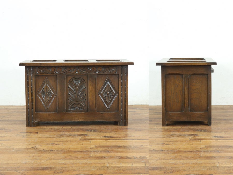 小さいながらも手の込んだ造り イギリスの伝統を感じるデザイン コファー 80852