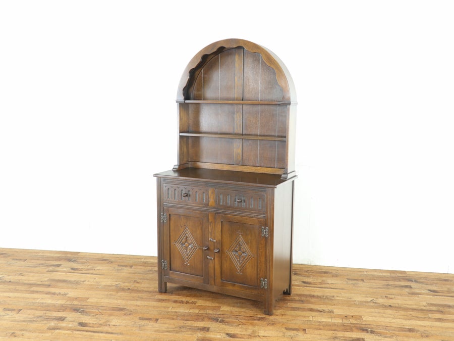 丸い屋根がかわいい カップボード 80707