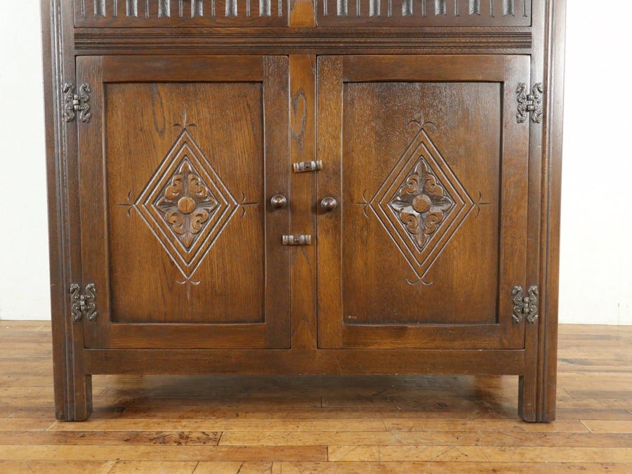 丸い屋根がかわいい カップボード 80707