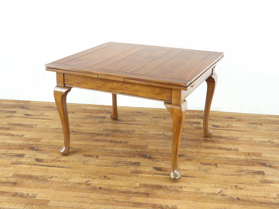 美しいマホガニーの杢目 クイーンアンドローリーフテーブル 80765