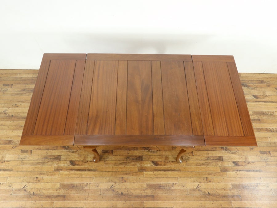 美しいマホガニーの杢目 クイーンアンドローリーフテーブル 80765