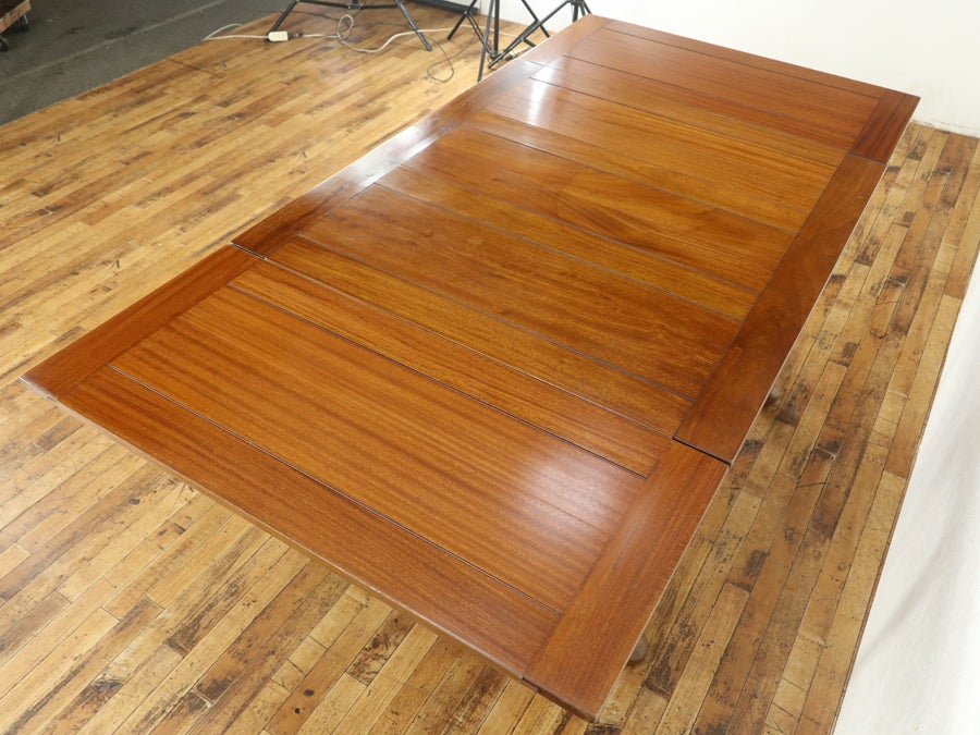 美しいマホガニーの杢目 クイーンアンドローリーフテーブル 80765