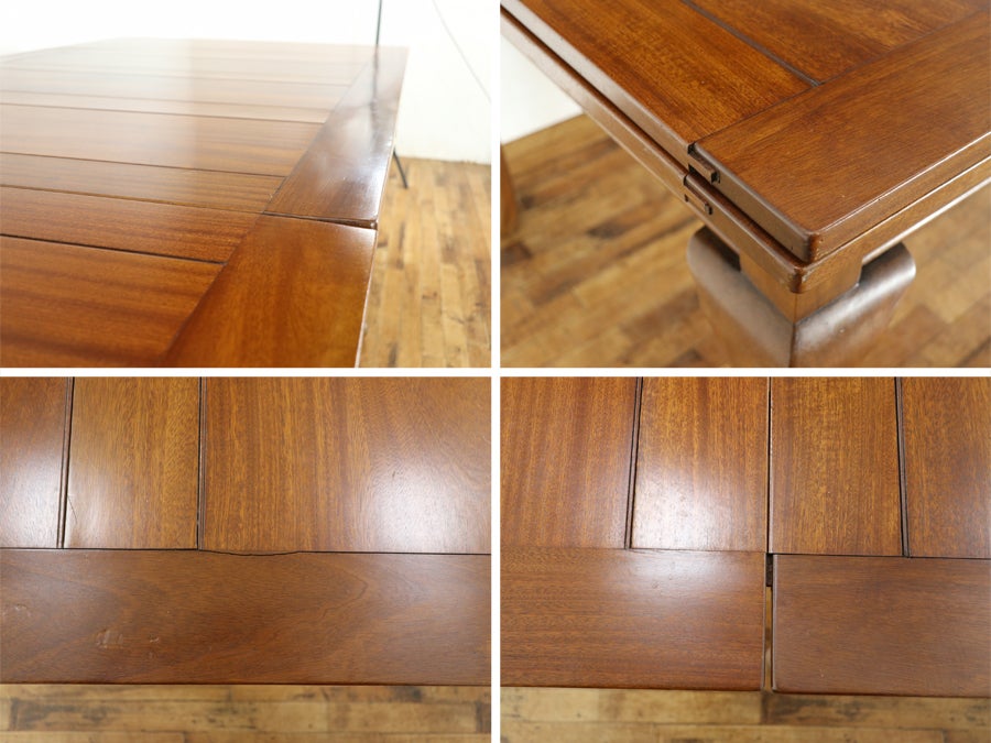 美しいマホガニーの杢目 クイーンアンドローリーフテーブル 80765