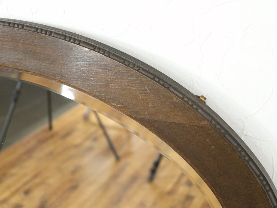 楕円形の独特の存在感 ウォールミラー 80664