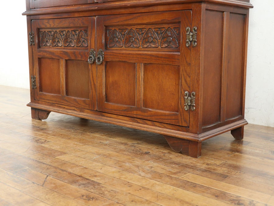 側面にもステンドグラス 人気のold charm 横幅広めのショーケース 80850