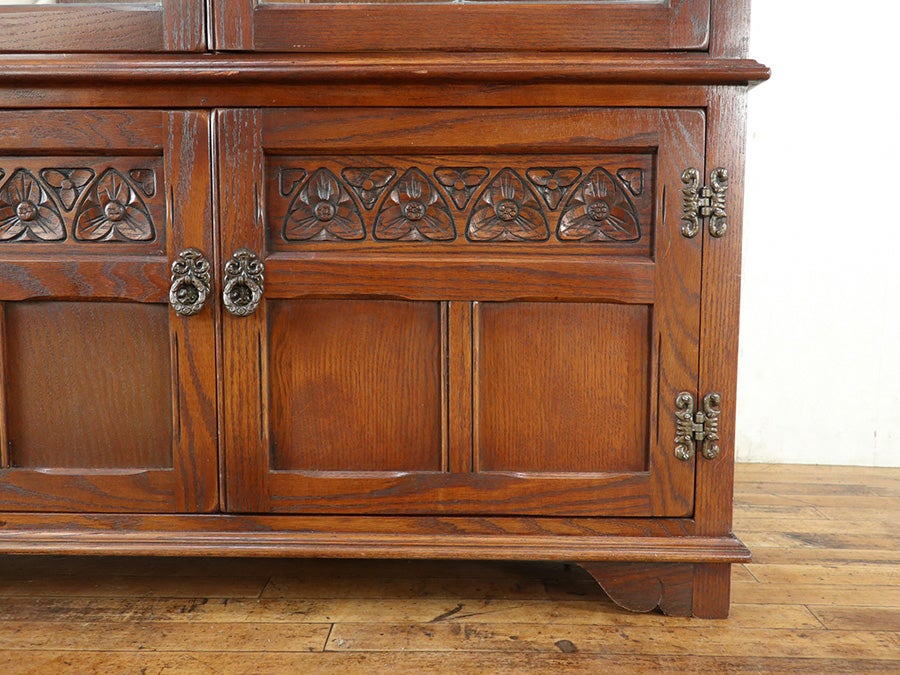 側面にもステンドグラス 人気のold charm 横幅広めのショーケース 80850