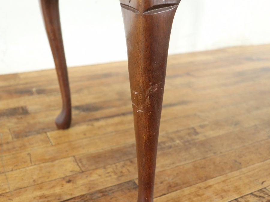 ブラウンのレザーも魅力 ガラストップコーヒーテーブル 80812