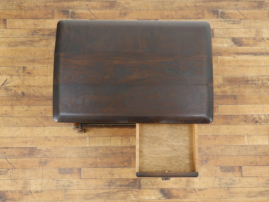 天板再塗装済み 引き出し付きサイドテーブル 80671