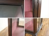 マホガニーの落ち着いた色も魅力 クロス張替済ショーケース 80884