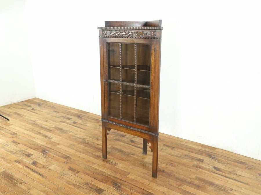 背が低めの珍しいサイズ コーナーキャビネット 81069